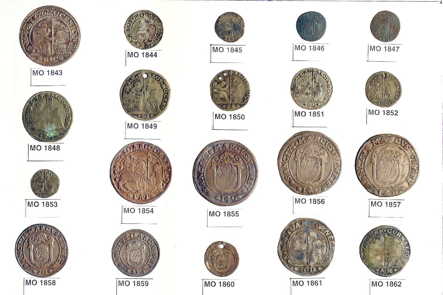 moneta - liretta - ambito veneziano (sec. XVII)