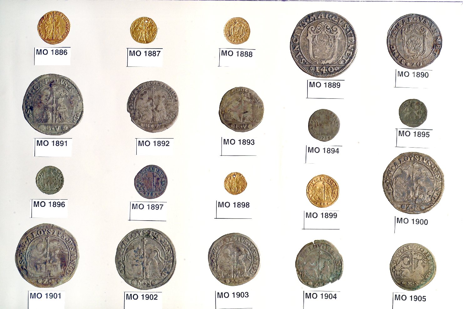 moneta - 1/4 di zecchino - ambito veneziano (sec. XVIII)