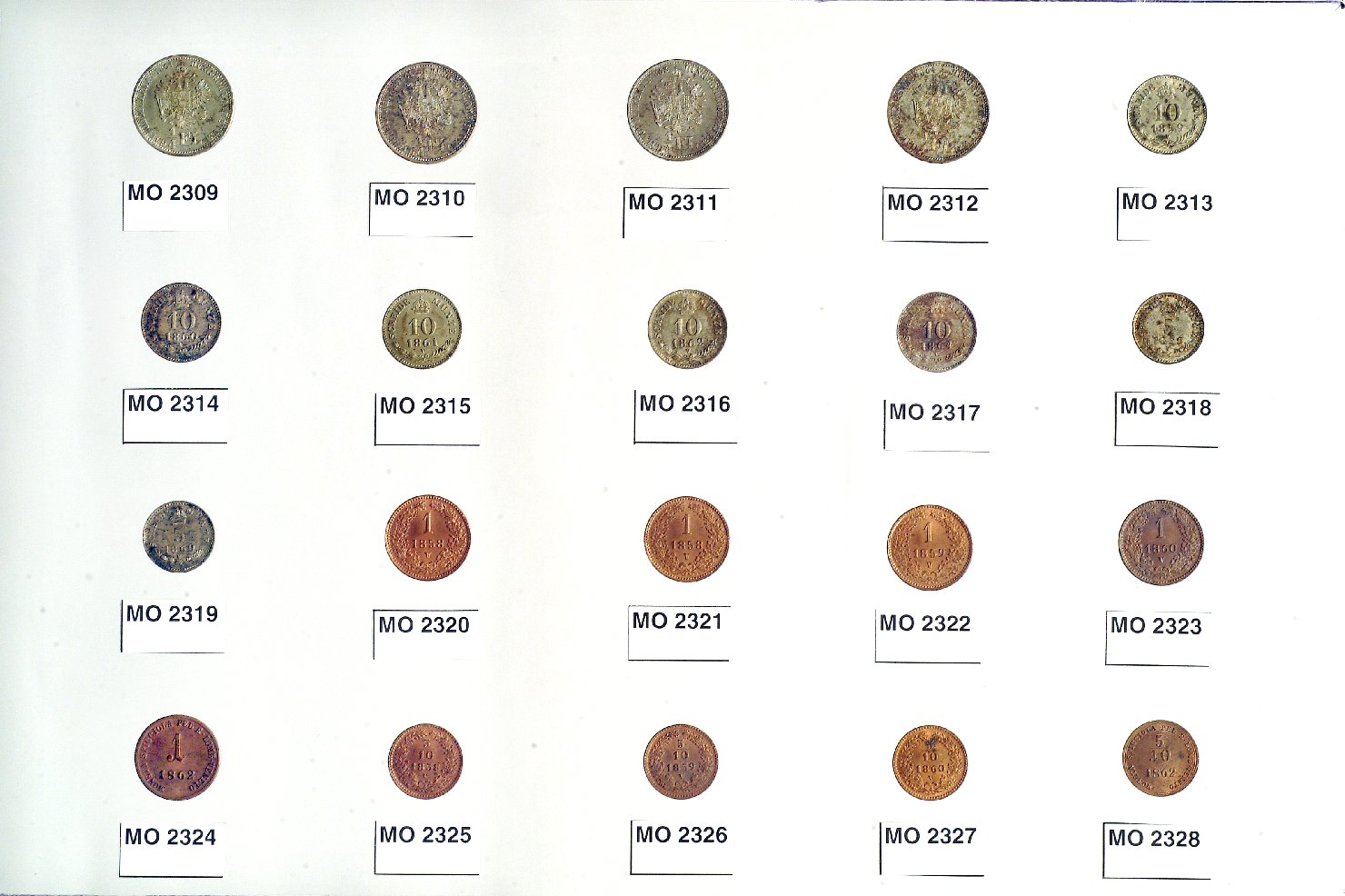 moneta - 1/4 di fiorino - bottega veneta (sec. XIX d.C)