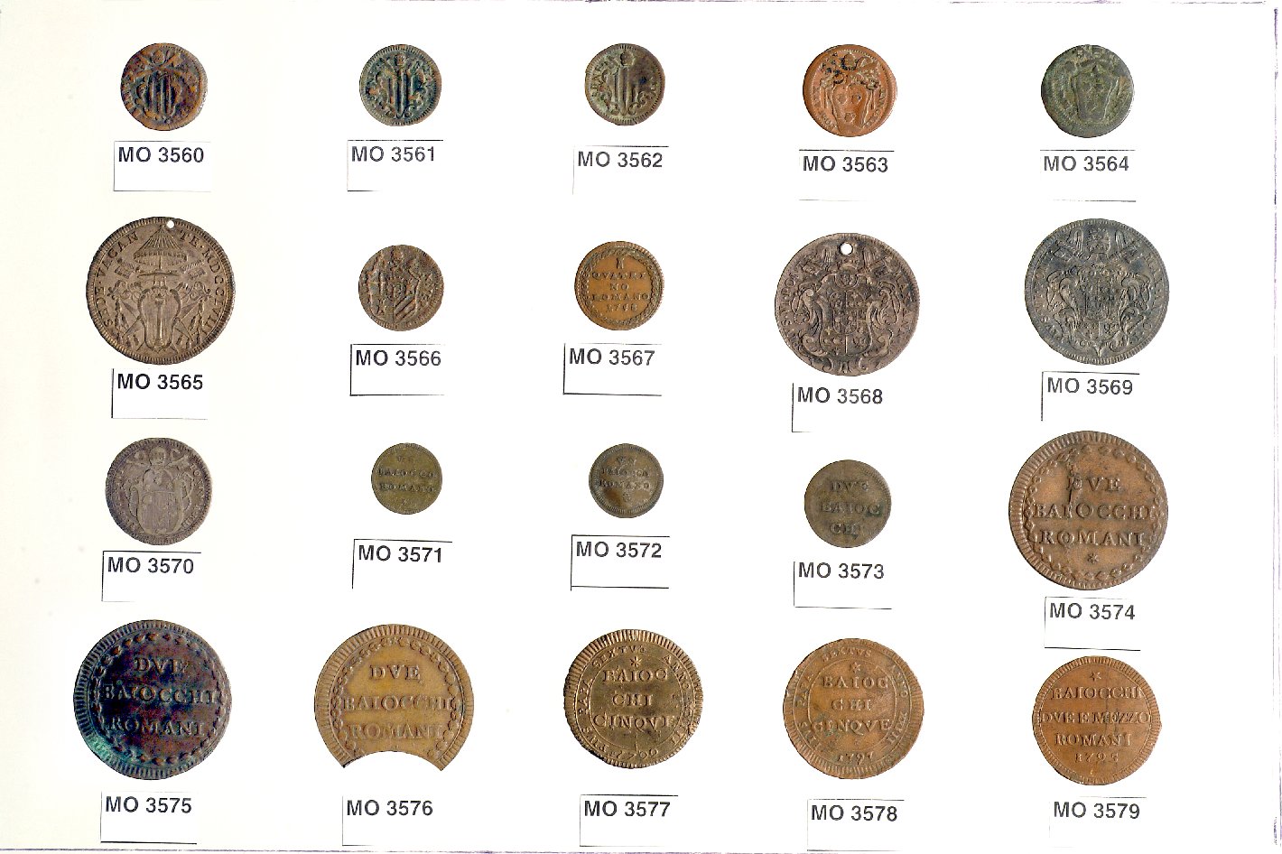 moneta - ambito romano (sec. XVIII)