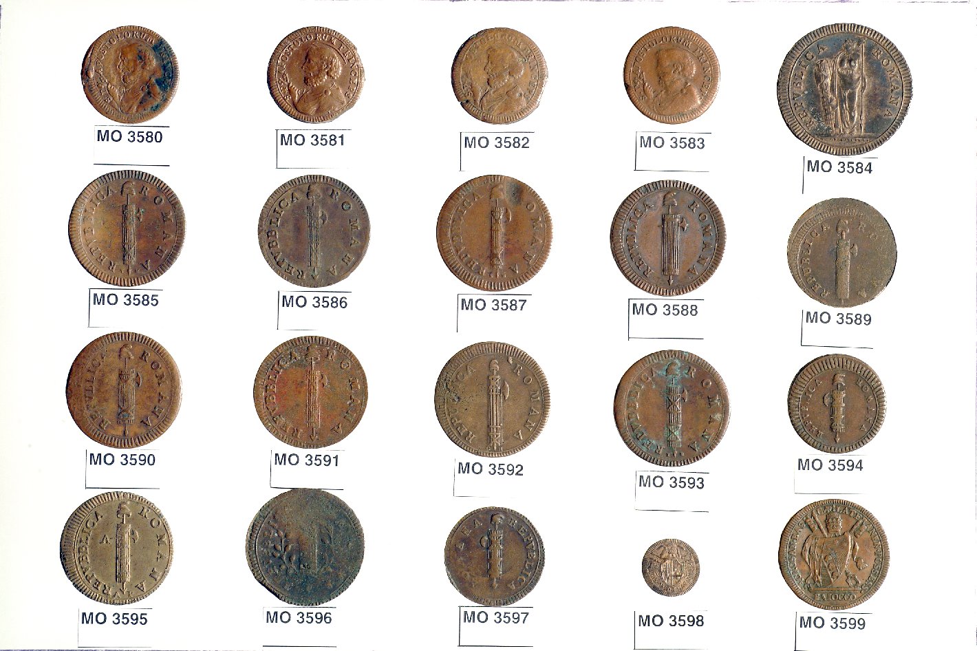 moneta - ambito romano (sec. XVIII)