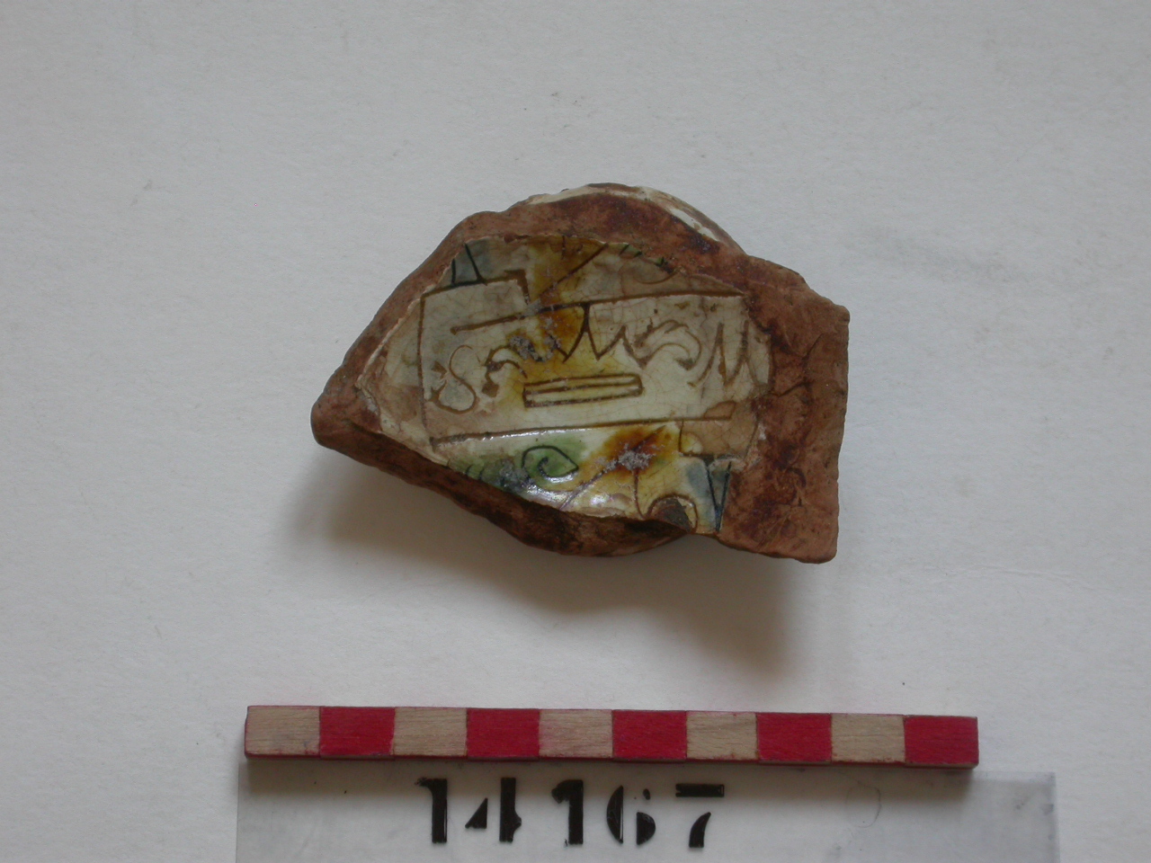 corona (scodella, frammento) - ambito veneziano (secc. XVI/ XVII)