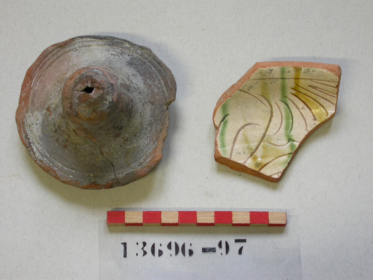 tappo, frammento - ambito veneto (secc. XVI/ XVII)