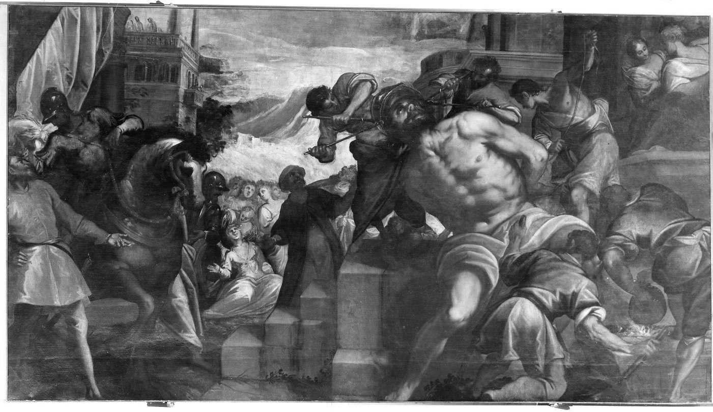 Martirio di San Cristoforo, Martirio di San Cristoforo (dipinto, opera isolata) di Vassillacchi Antonio detto Aliense (secc. XVI/ XVII)