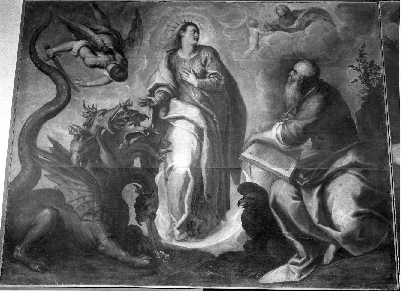 Immacolata Concezione, Immacolata Concezione (dipinto, opera isolata) di Negretti Jacopo detto Palma il Giovane (prima metà sec. XVII)