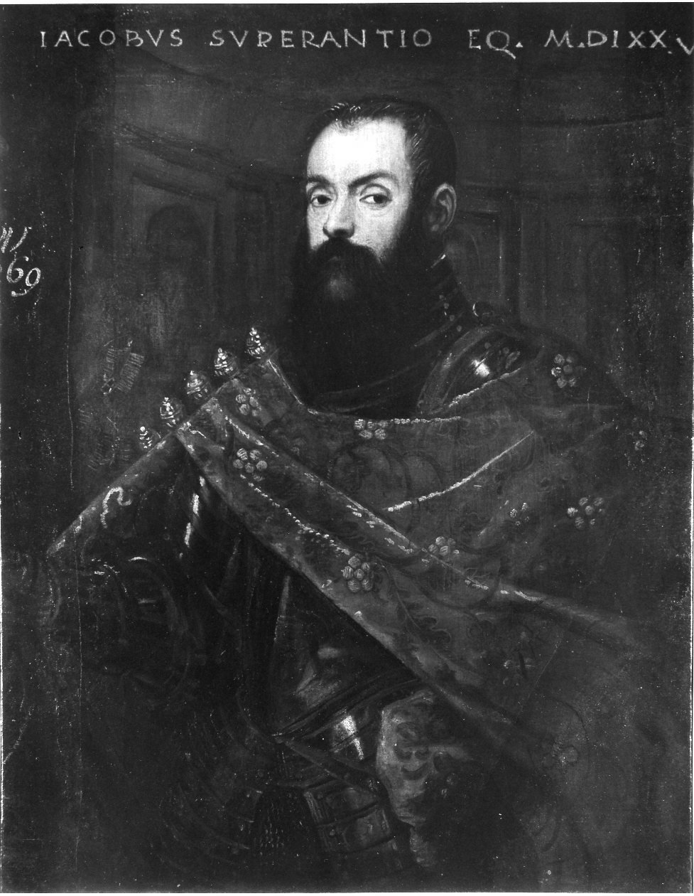 ritratto di Jacopo Soranzo, ritratto di Jacopo Soranzo (dipinto, opera isolata) di Robusti Jacopo detto Jacopo Tintoretto (cerchia) (ultimo quarto sec. XVI)