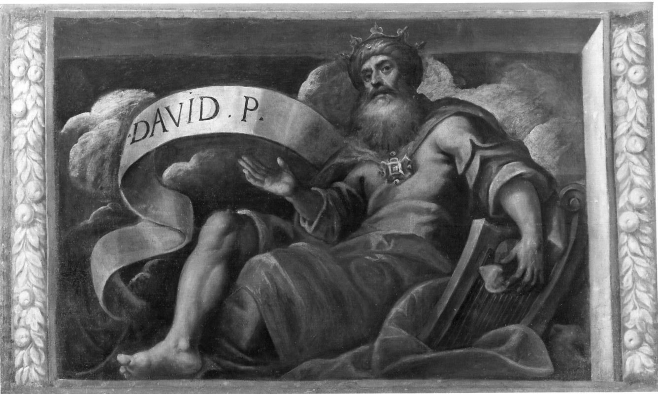 Il profeta David, David (dipinto, opera isolata) di Negretti Jacopo detto Palma il Giovane (bottega) (prima metà sec. XVII)