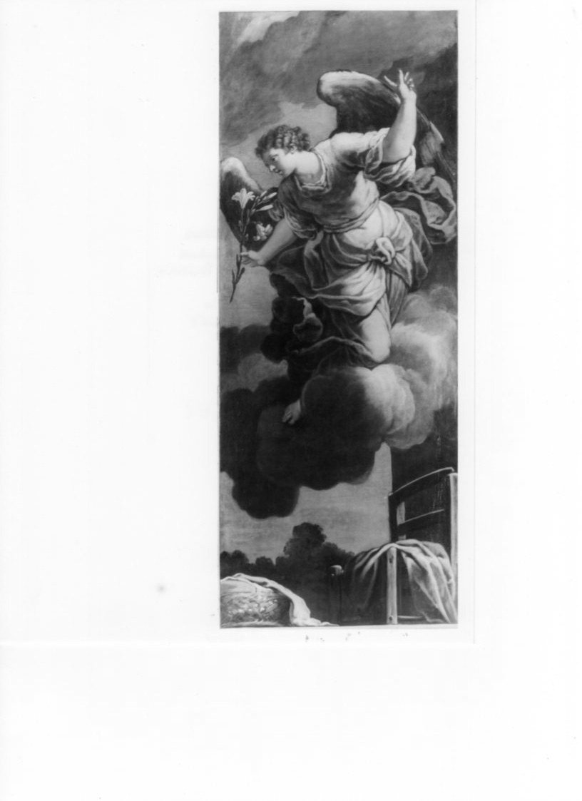 angelo annunciante, angelo annunciante (dipinto, opera isolata) di Ponzone Matteo (attribuito) (sec. XVII)