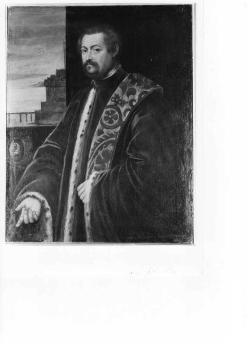 ritratto di un procuratore di San Marco, ritratto d'uomo (dipinto, opera isolata) - ambito veneto (sec. XVI)