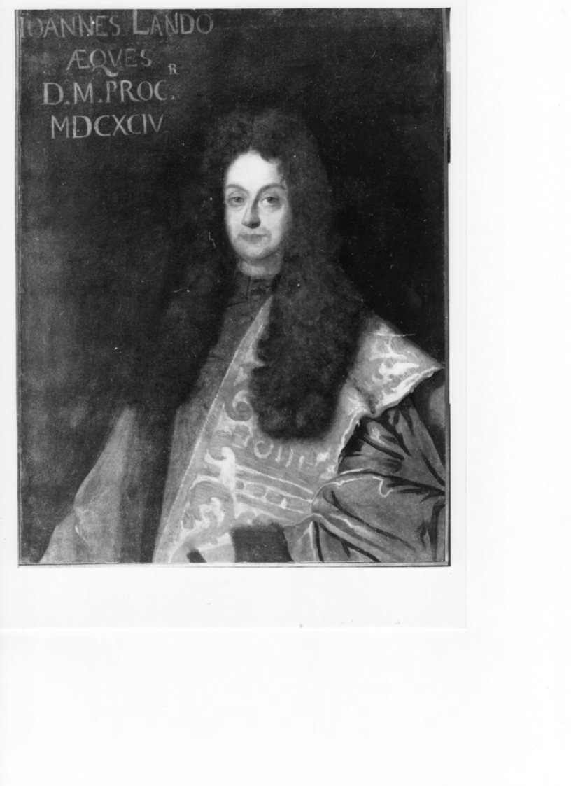 ritratto di Giovanni Lando, ritratto d'uomo (dipinto, opera isolata) di Bombelli Sebastiano (scuola) (fine sec. XVII)