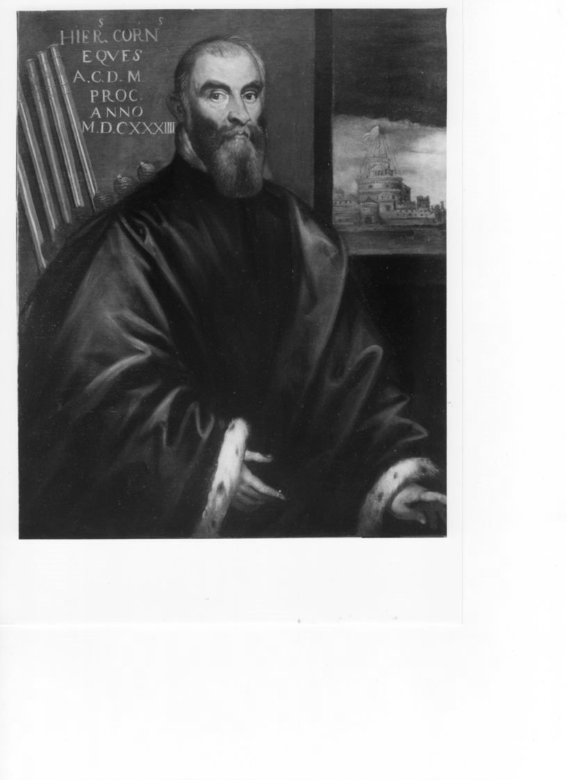ritratto di Girolamo Corner, ritratto d'uomo (dipinto, opera isolata) di Robusti Domenico detto Domenico Tintoretto (secondo quarto sec. XVII)