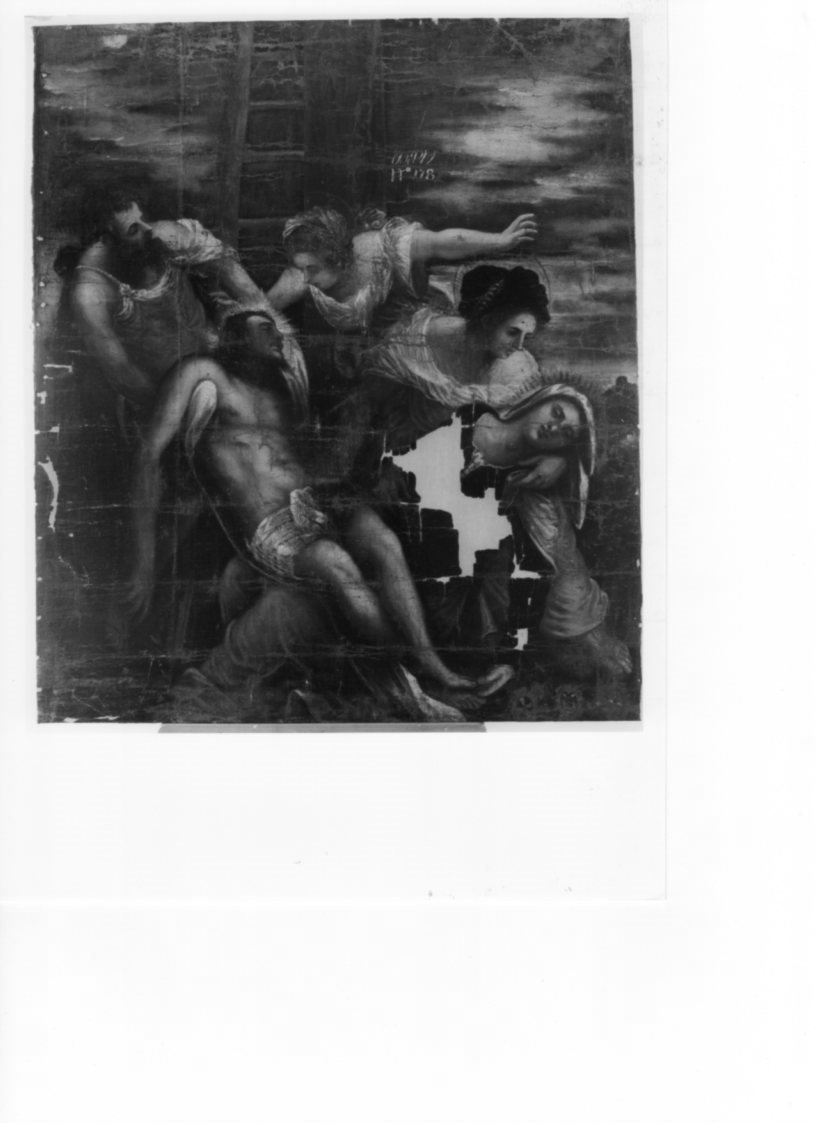 Cristo deposto dalla croce, Cristo deposto dalla croce (dipinto, opera isolata) - ambito veneto (sec. XVII)