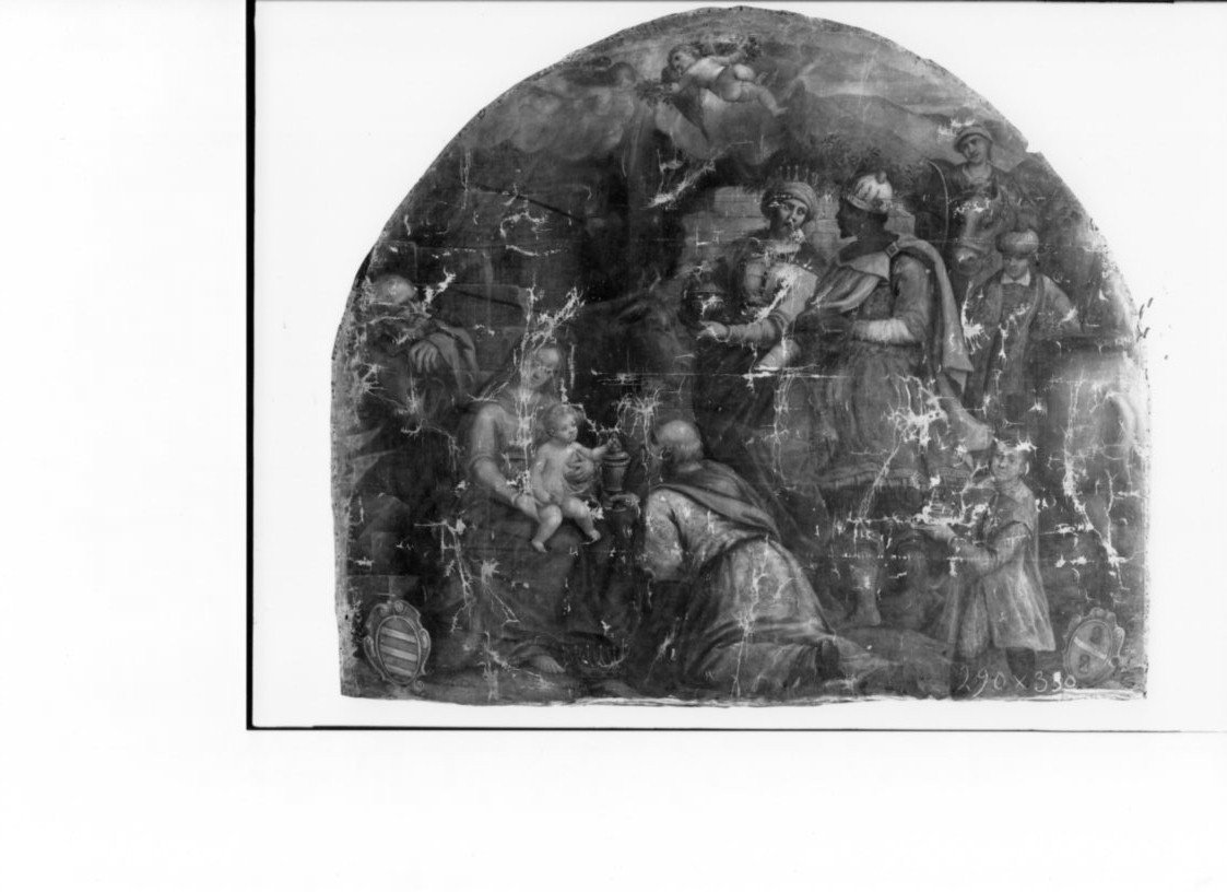 adorazione dei Re Magi, adorazione dei Re Magi (dipinto, opera isolata) di Foler Antonio (secc. XVI/ XVII)