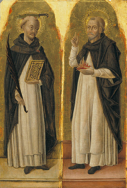 San Pietro martire e San Tommaso d'Aquino (anta di polittico) di Vivarini Bartolomeo (sec. XV)