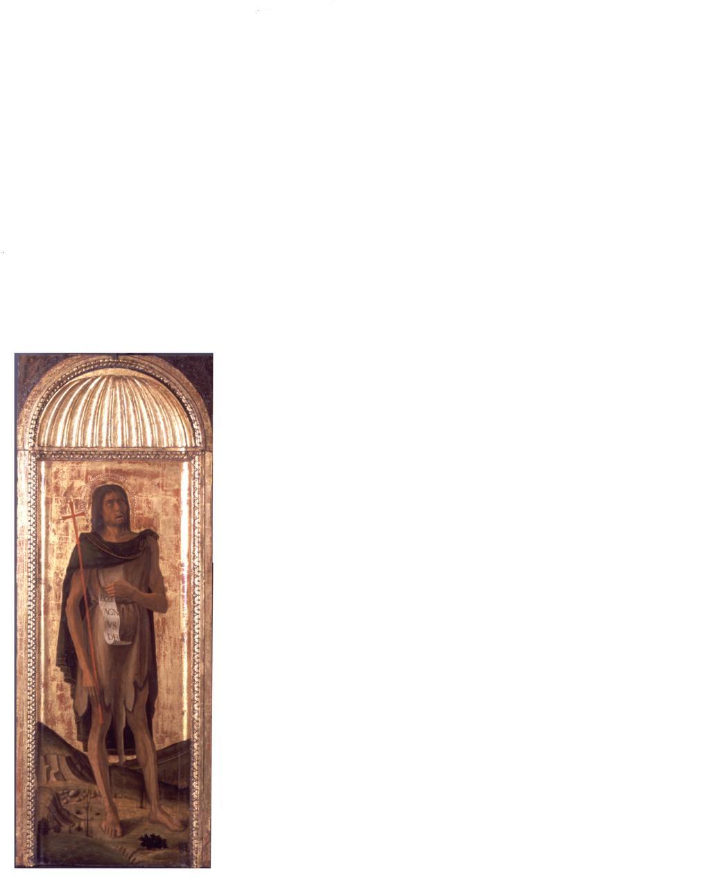 Trittico di San Sebastiano, San Giovanni Battista (dipinto, elemento d'insieme) di Bellini Giovanni detto Giambellino, Bellini Gentile, Bellini Jacopo (secc. XV/ XVI)