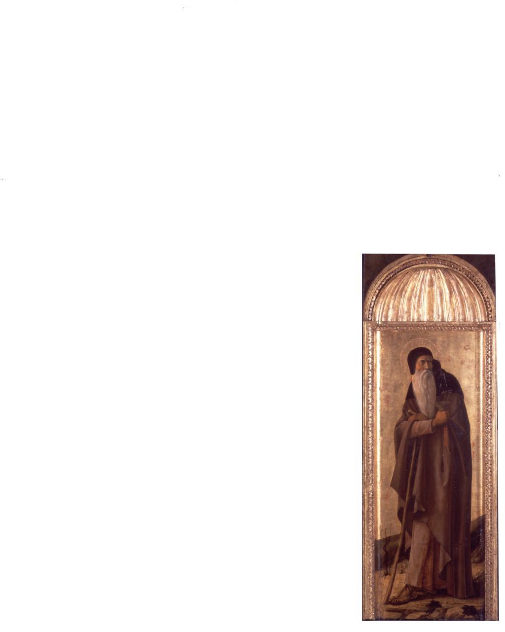 Trittico di San Sebastiano, Sant'Antonio Abate (dipinto, elemento d'insieme) di Bellini Giovanni detto Giambellino, Bellini Gentile, Bellini Jacopo (secc. XV/ XVI)