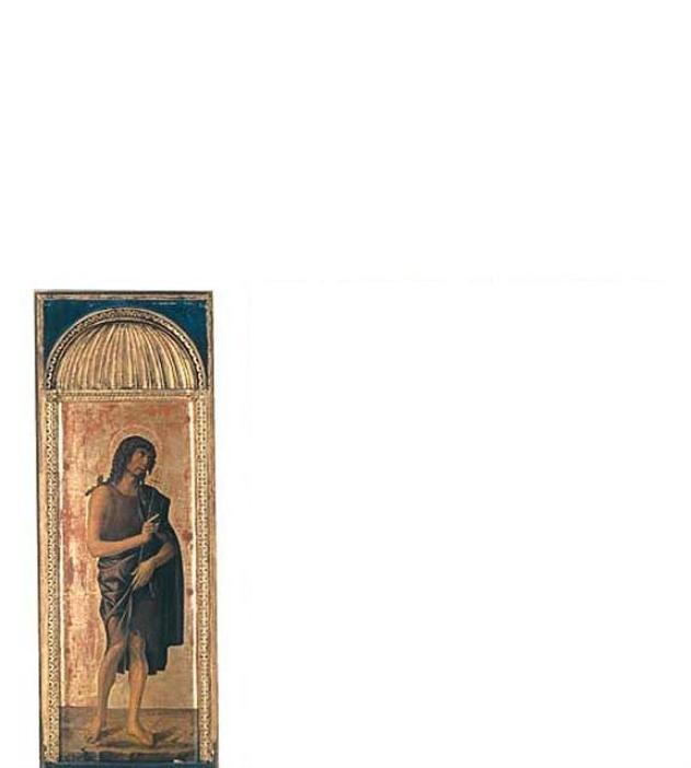 Trittico di San Lorenzo, San Giovanni Battista (dipinto, elemento d'insieme) di Bellini Giovanni detto Giambellino, Bellini Gentile, Bellini Jacopo (secc. XV/ XVI)