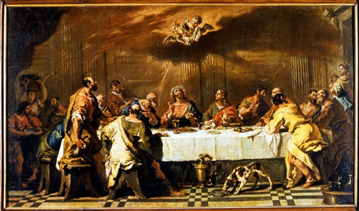 ultima cena (dipinto) di Fontebasso Francesco (sec. XVIII)