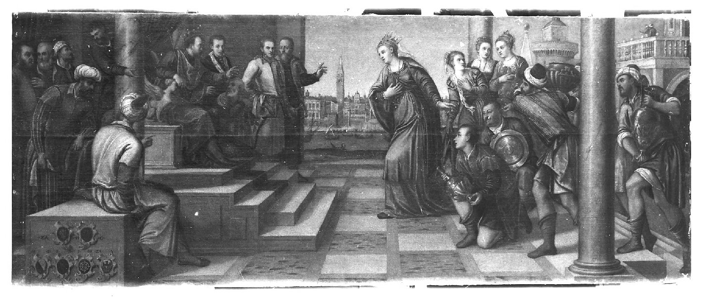 Salomone e la regina di Saba (dipinto, ciclo) di De' Pitati Bonifacio detto Bonifacio Veronese (e aiuti) (seconda metà sec. XVI)