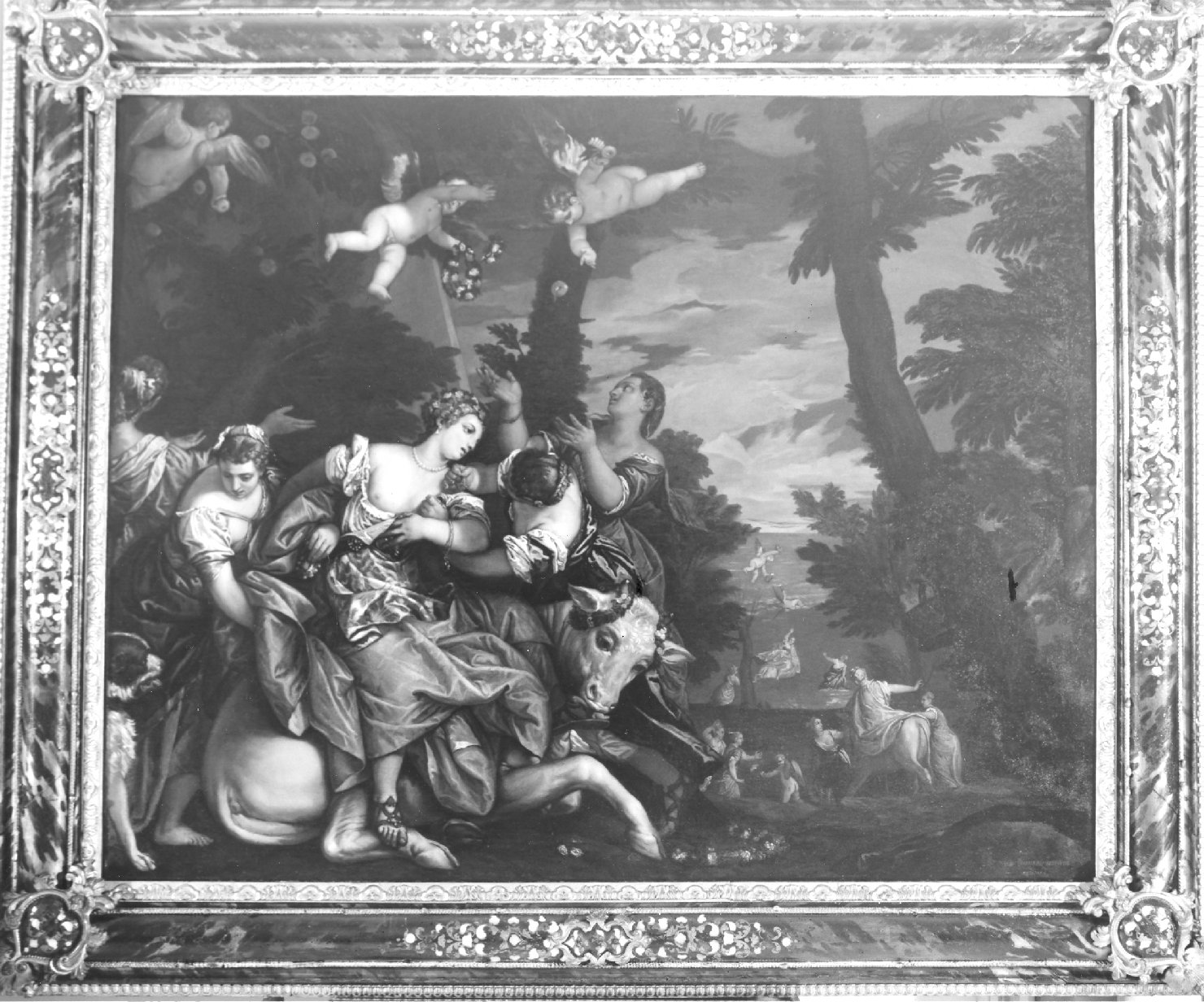 Ratto di Europa (dipinto) di Fabris Placido (sec. XIX)