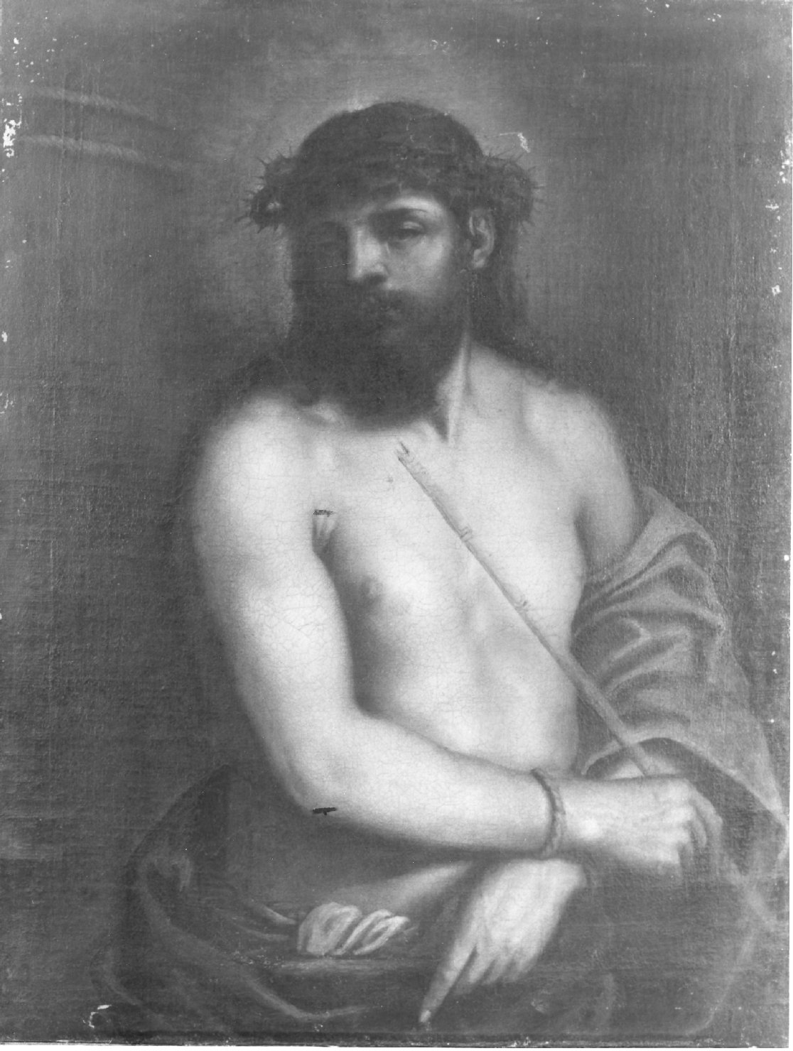Ecce Homo (dipinto) di Negretti Jacopo detto Palma il Giovane (scuola) (fine sec. XVI)