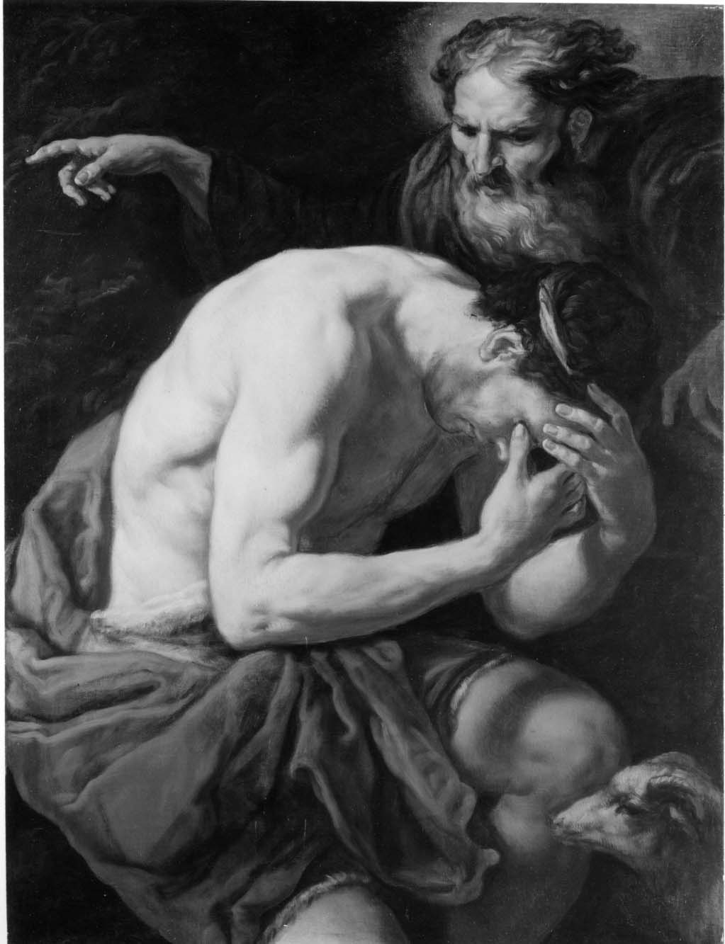 L'Eterno e Giacobbe, storia di Giacobbe (dipinto) di Loth Johann Carl (attribuito) (terzo quarto sec. XVII)