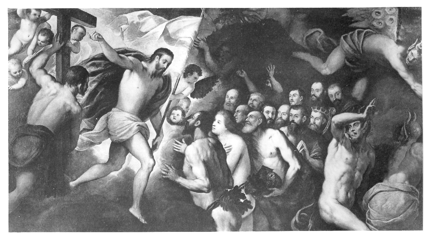 discesa di Cristo al limbo (dipinto, opera isolata) di Negretti Jacopo detto Palma il Giovane (ultimo quarto sec. XVI)