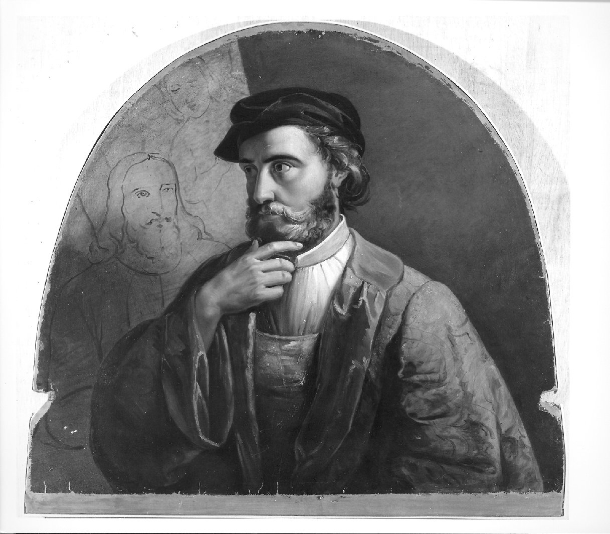 Ritratto di pittore veneto (dipinto, opera isolata) - ambito veneziano (metà sec. XIX)