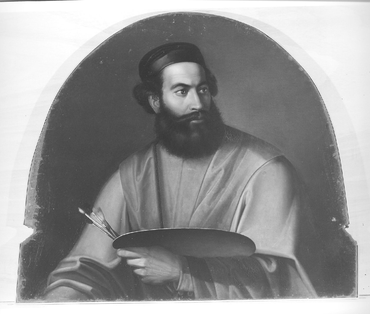 Ritratto di pittore veneto (dipinto, opera isolata) - ambito veneziano (metà sec. XIX)