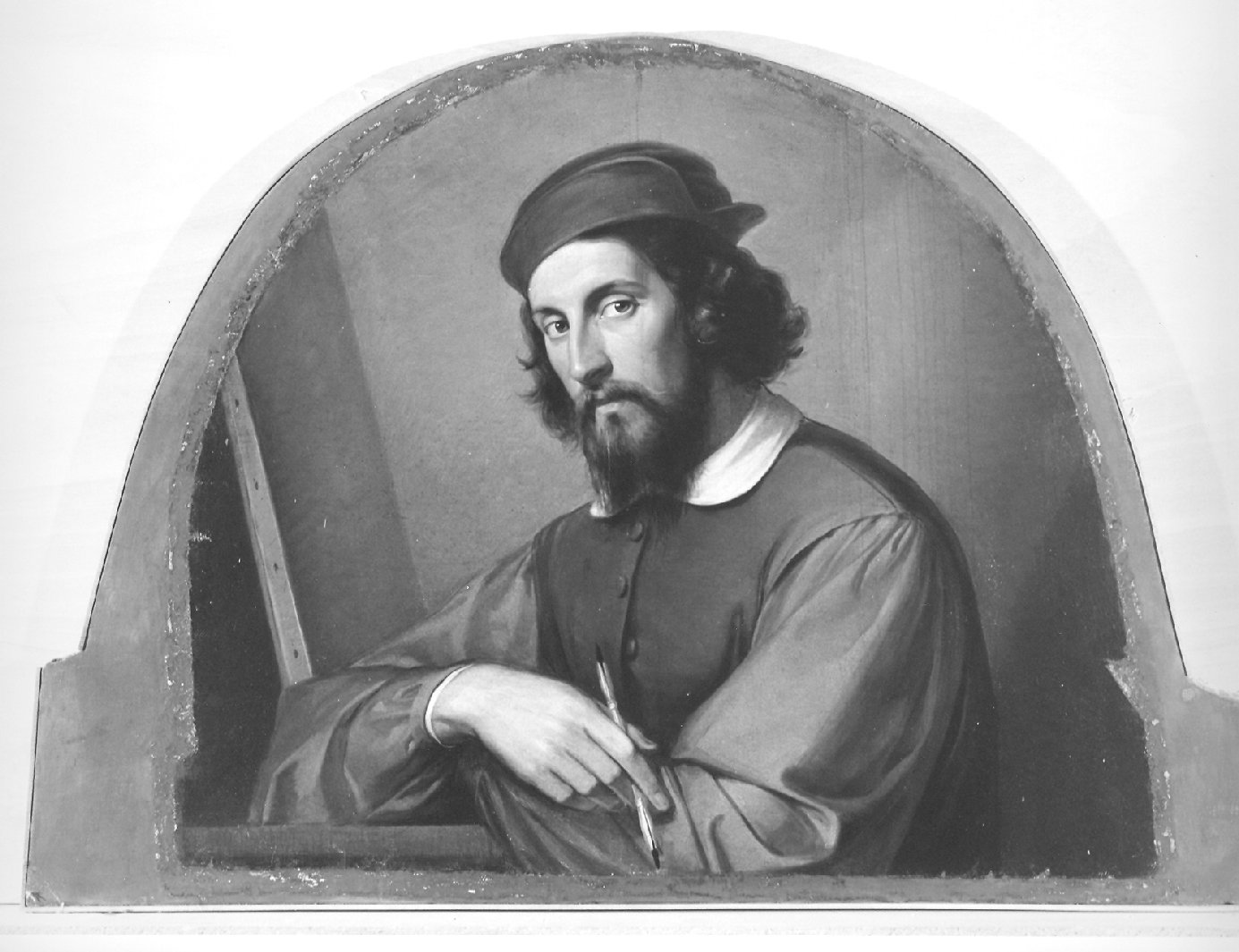 Ritratto di pittore veneto (dipinto, opera isolata) - ambito veneziano (metà sec. XIX)