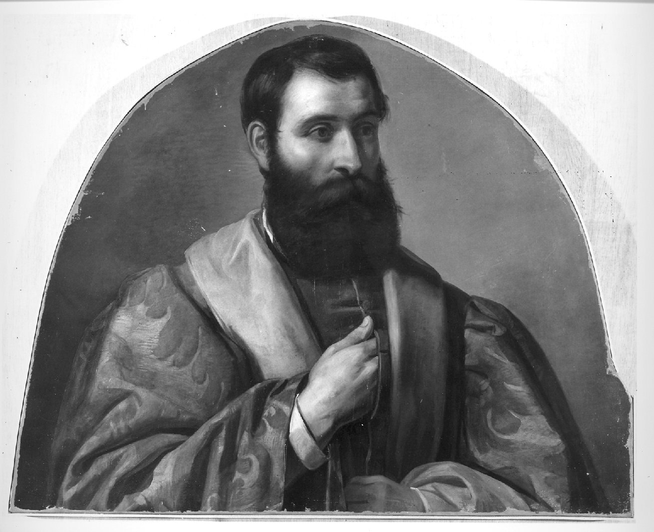 Ritratto di pittore veneto (dipinto, opera isolata) - ambito veneziano (metà sec. XIX)