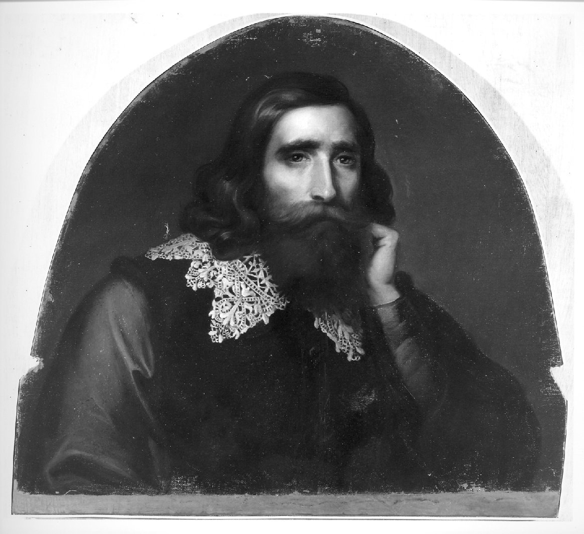 Ritratto di pittore veneto (dipinto, opera isolata) - ambito veneziano (metà sec. XIX)