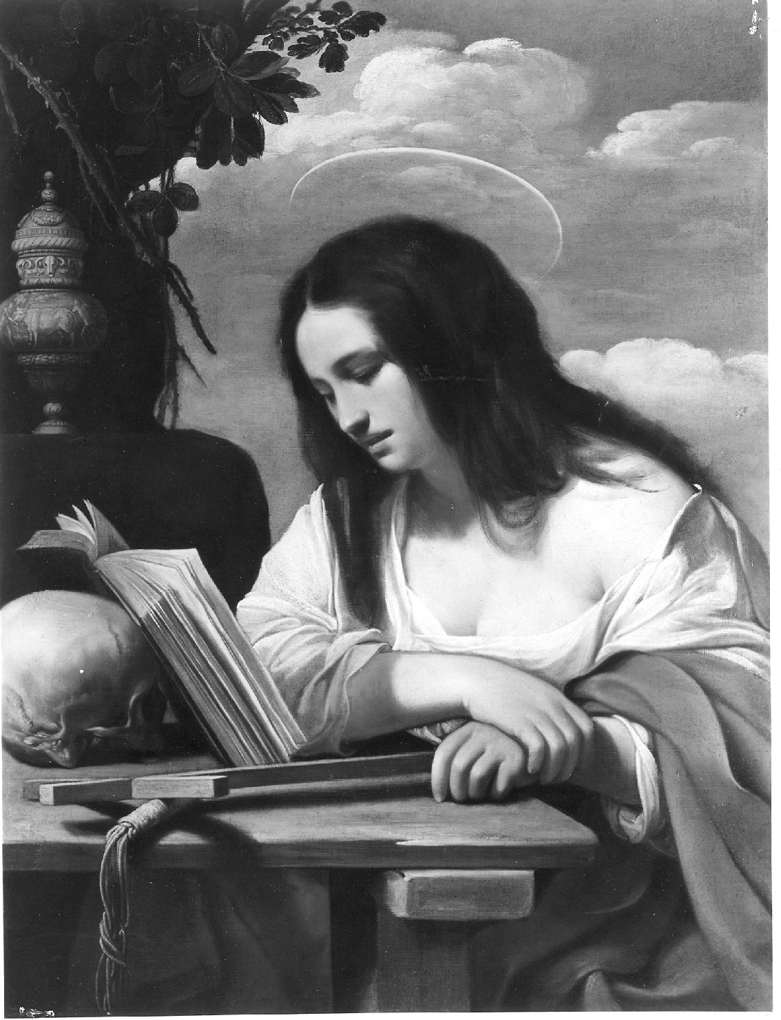 la Maddalena, Santa Maria Maddalena leggente (dipinto, opera isolata) di Saraceni Carlo (secc. XVI/ XVII)