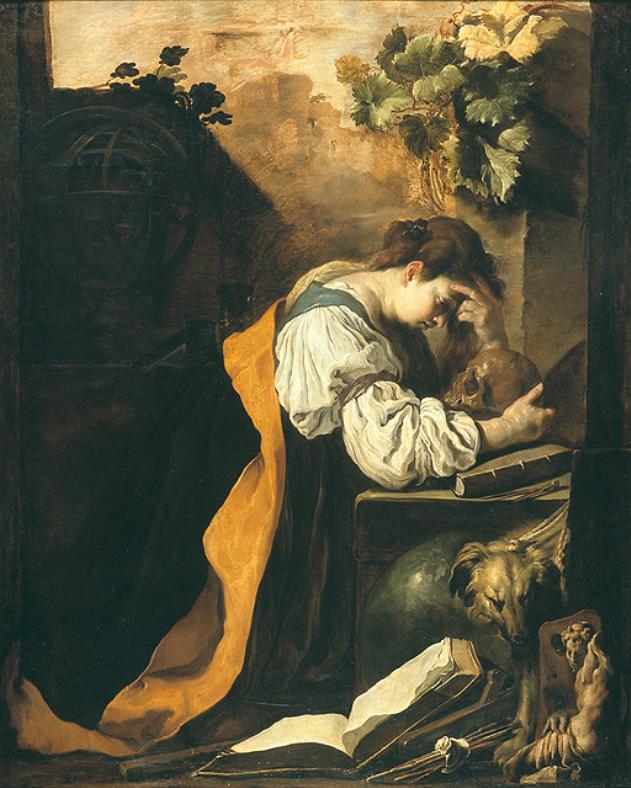 La Meditazione (dipinto, elemento d'insieme) di Fetti Domenico (secc. XVI/ XVII)