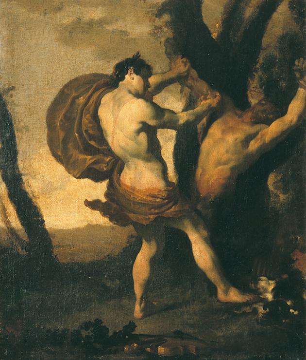 Apollo e Marsia (dipinto, elemento d'insieme) di Liss Johann (prima metà sec. XVII)