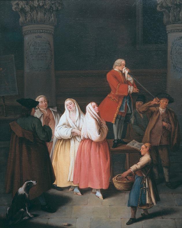 L' indovino (dipinto, opera isolata) di Longhi Pietro (sec. XVIII)