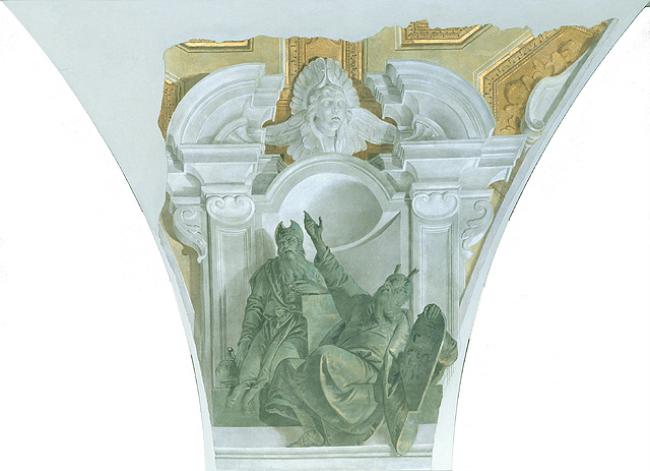Mosè e Aronne (dipinto, opera isolata) di Tiepolo Giovanni Battista (attribuito) (metà sec. XVIII)