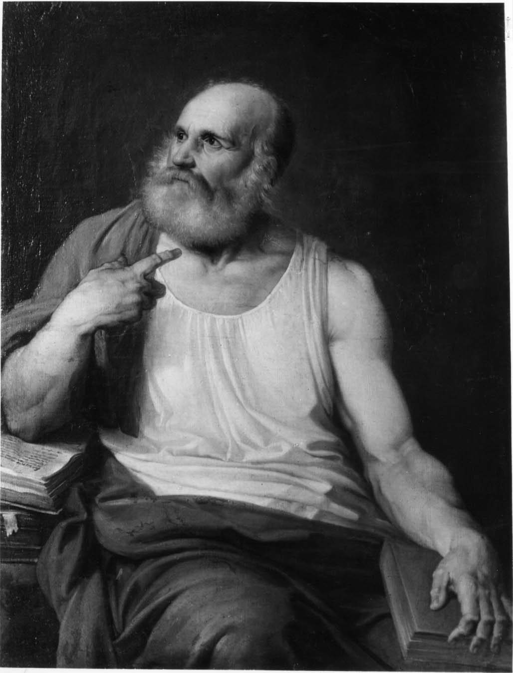 Solone, ritratto d'uomo (dipinto, opera isolata) di Hayez Francesco (attribuito) (primo quarto sec. XIX)