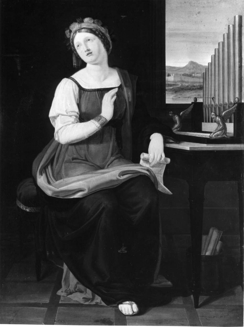 Santa Cecilia (dipinto, opera isolata) di Girardi Fabio (attribuito) (prima metà sec. XIX)