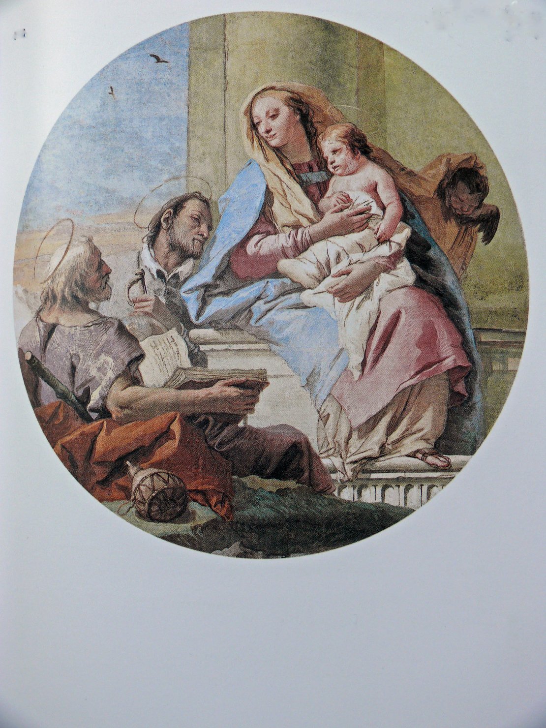 Sacra Famiglia (dipinto, complesso decorativo) di Tiepolo Giandomenico (attribuito) (seconda metà sec. XVIII)