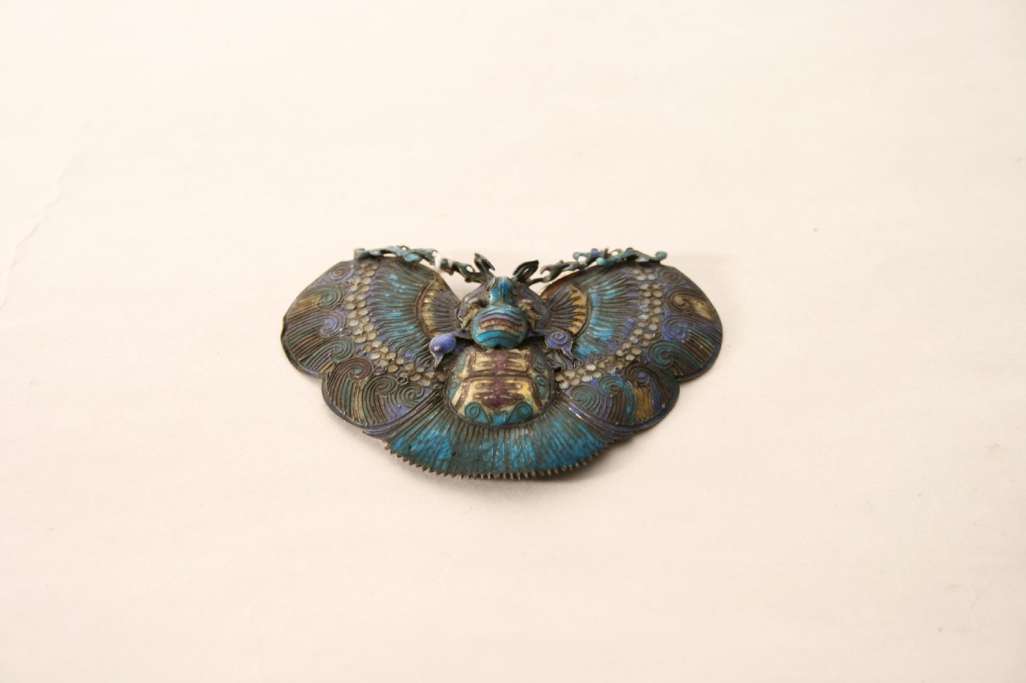 farfalla (placchetta, opera isolata) - ambito siamese (fine sec. XVIII)