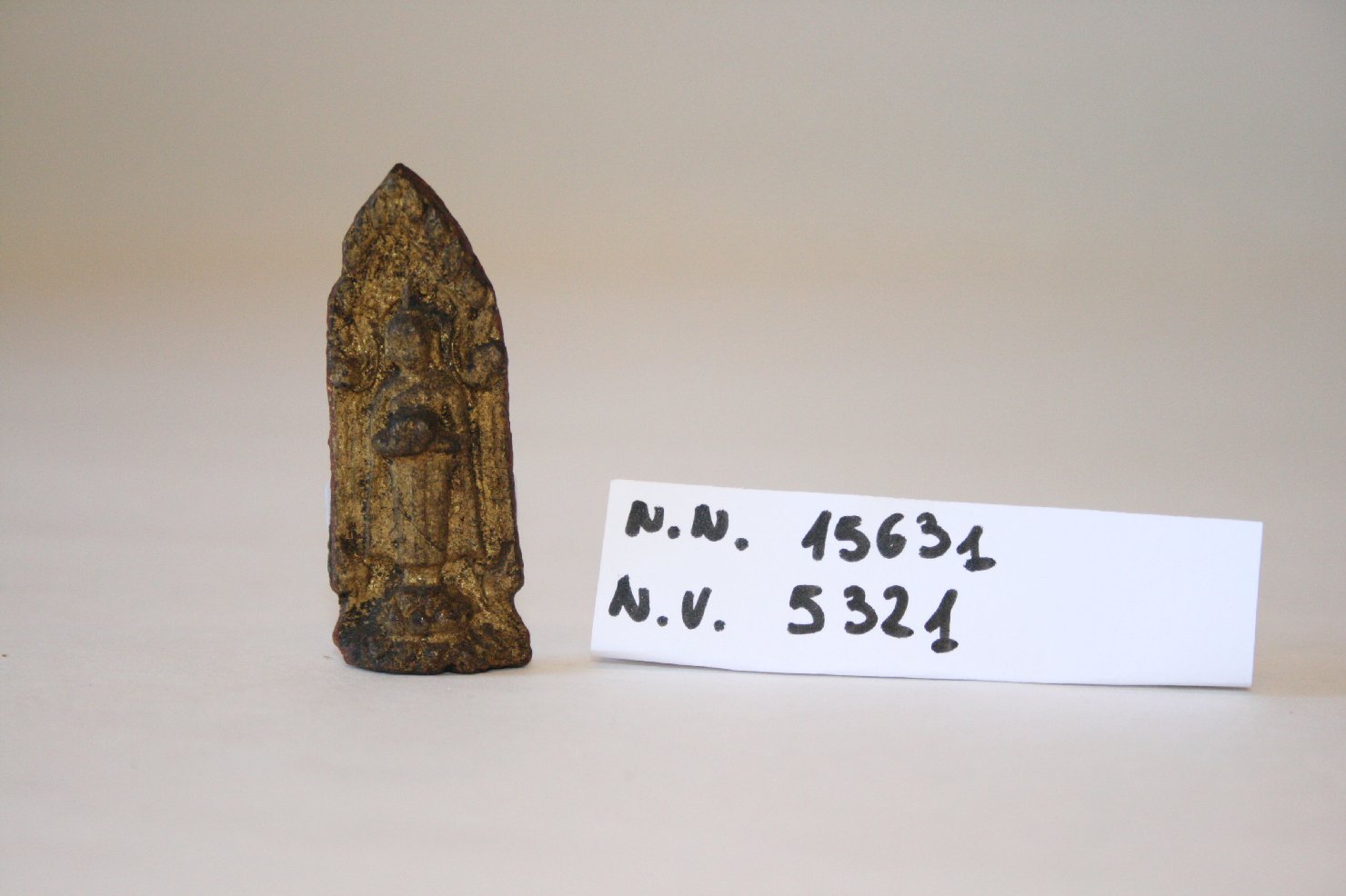 buddha (placchetta, opera isolata) - ambito siamese (seconda metà sec. XVIII)