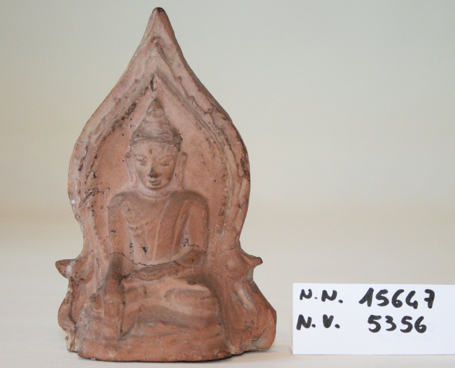 Sakyamuni (placchetta, opera isolata) - ambito siamese (fine sec. XVIII)