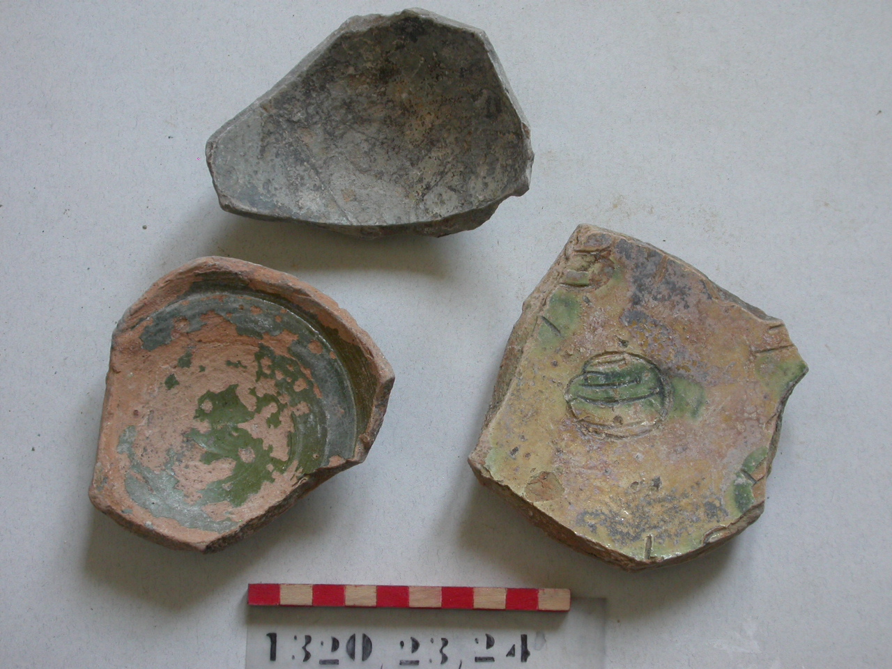 paesaggio (scodella, frammento) - ambito veneziano (secc. XVI/ XVII)