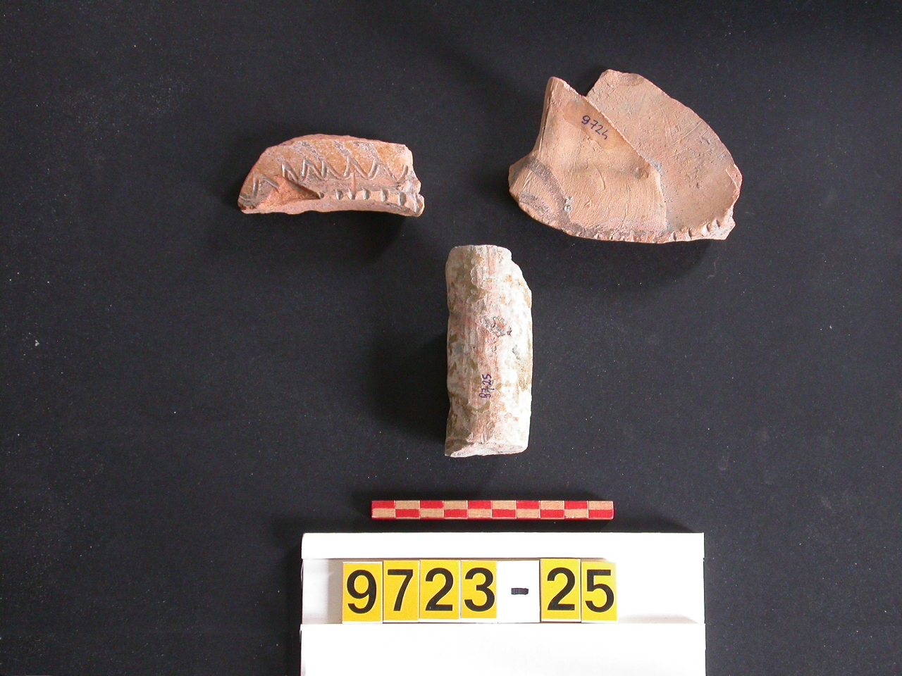 motivi decorativi geometrici (coperchio, frammento) - ambito veneziano (secc. XIII/ XIV)