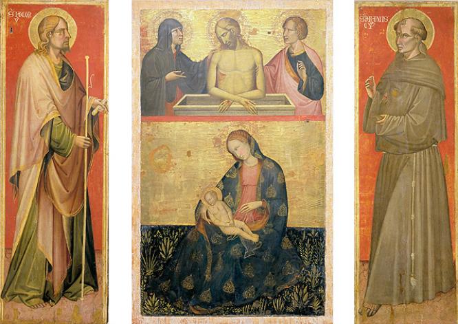 San Francesco, San Francesco d'Assisi (anta) - ambito veneziano (sec. XIV)