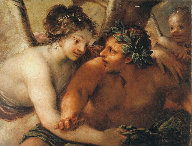 allegoria della Fama (dipinto, opera isolata) di Liberi Marco (sec. XVII)