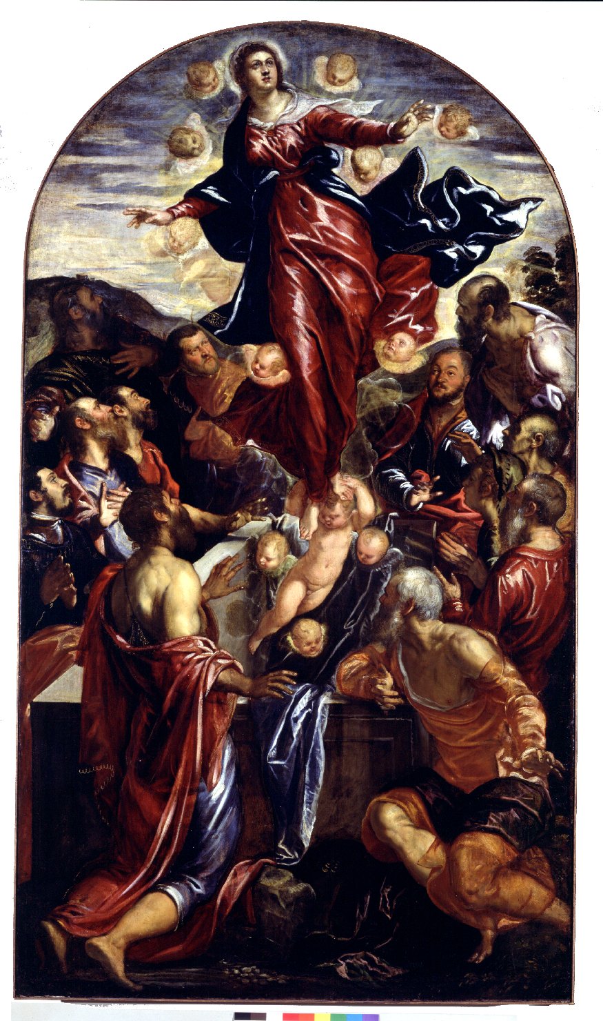 assunzione della Madonna (dipinto) di Robusti Jacopo detto Jacopo Tintoretto (sec. XVI)