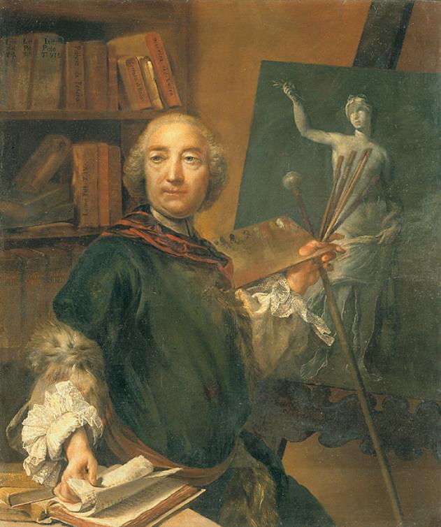 autoritratto (dipinto, opera isolata) di Crespi Luigi (sec. XVIII)