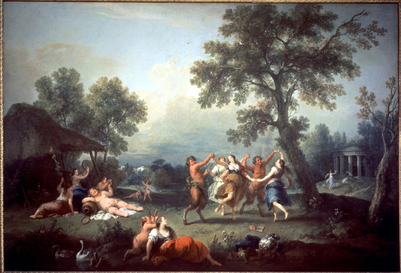 baccanale (dipinto) di Zais Giuseppe (sec. XVIII)